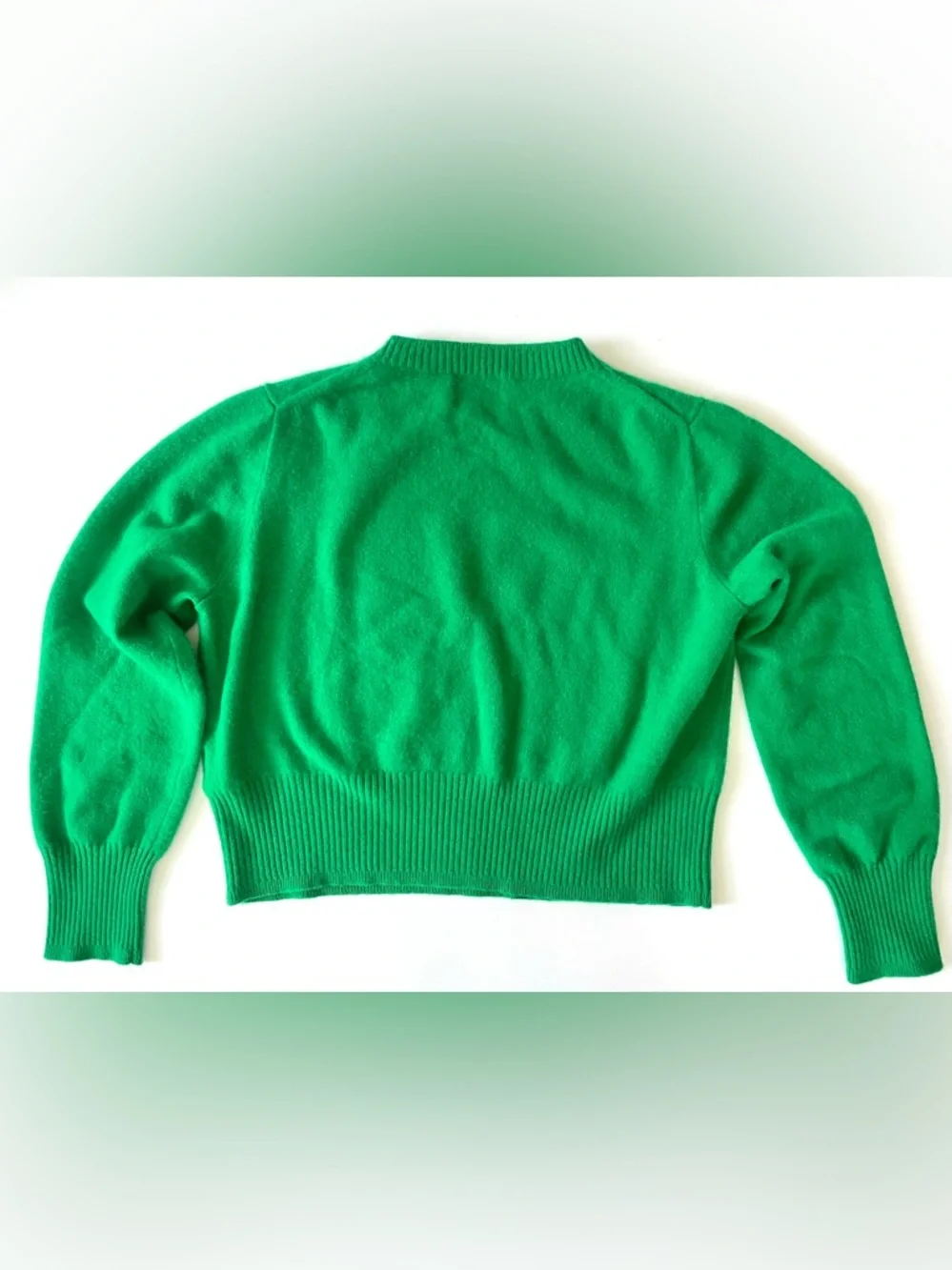 J. Crew Green Crewneck Sweater